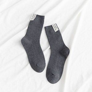 Smoke Gray Ankle Socks